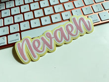 Load image into Gallery viewer, Rachel Font Custom Name Decal
