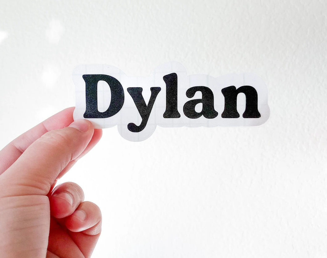 Dylan Font Personalized Name Vinyl Decal