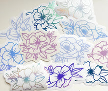 Load image into Gallery viewer, Floral Line Art Vinyl Decal 2
