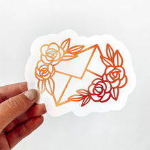 Load image into Gallery viewer, Floral Stationary Envelope Decal Sticker
