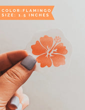 Load image into Gallery viewer, 2 Pack of Vinyl Hibiscus Decal Sticker
