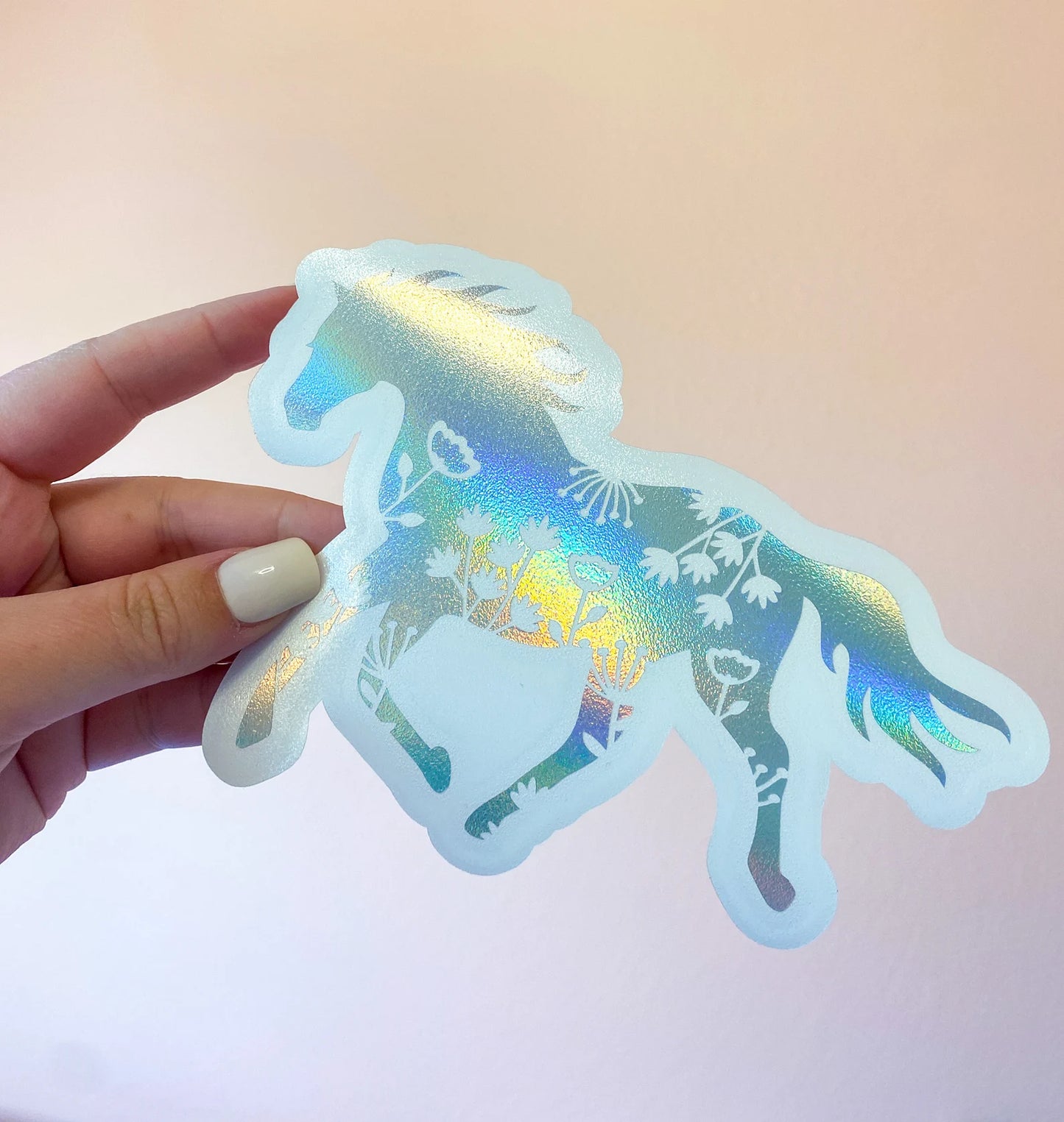 Floral Horse Decal