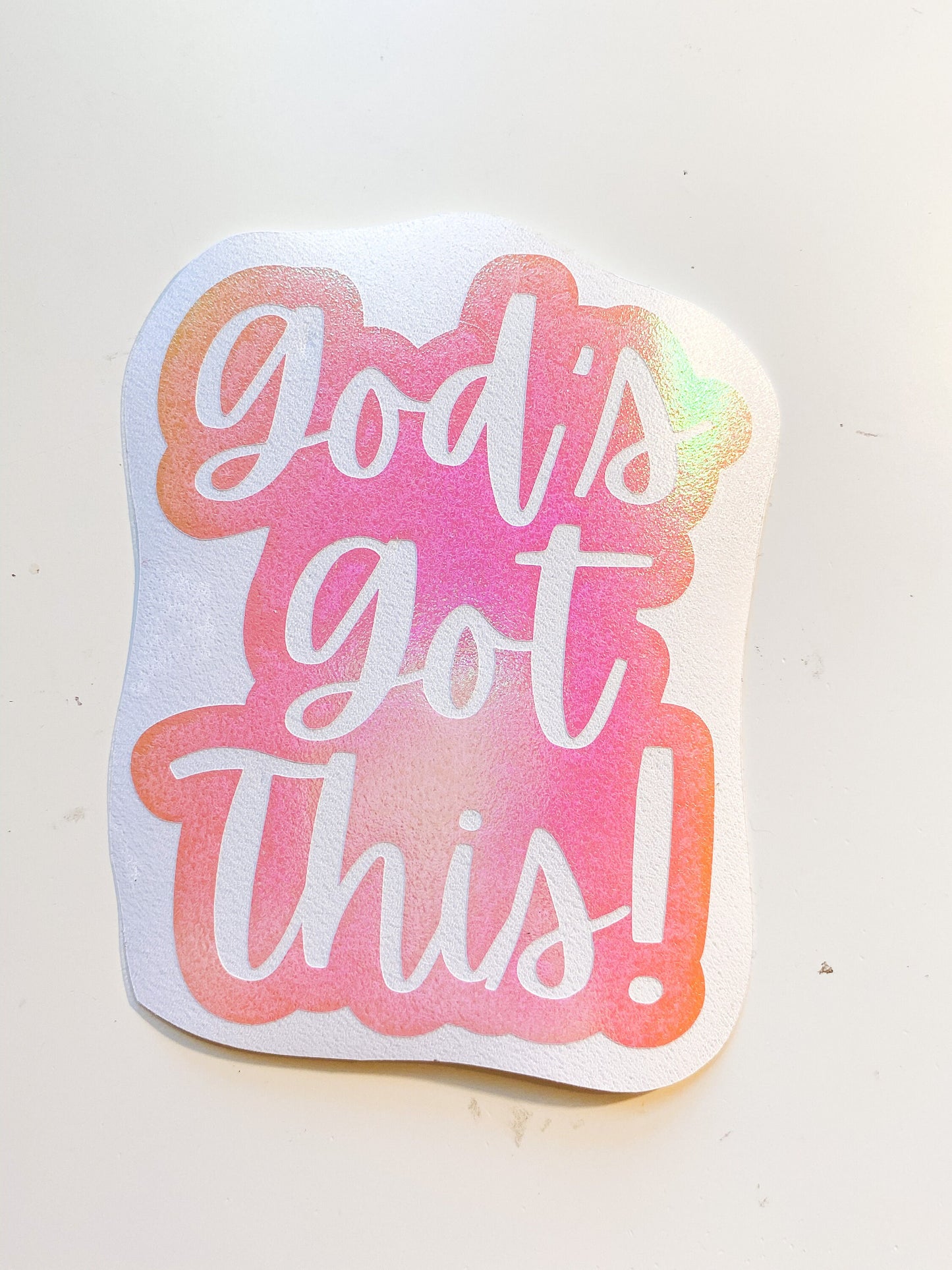 God's Got This!  Holographic Vinyl Sticker