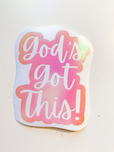 Load image into Gallery viewer, God&#39;s Got This!  Holographic Vinyl Sticker
