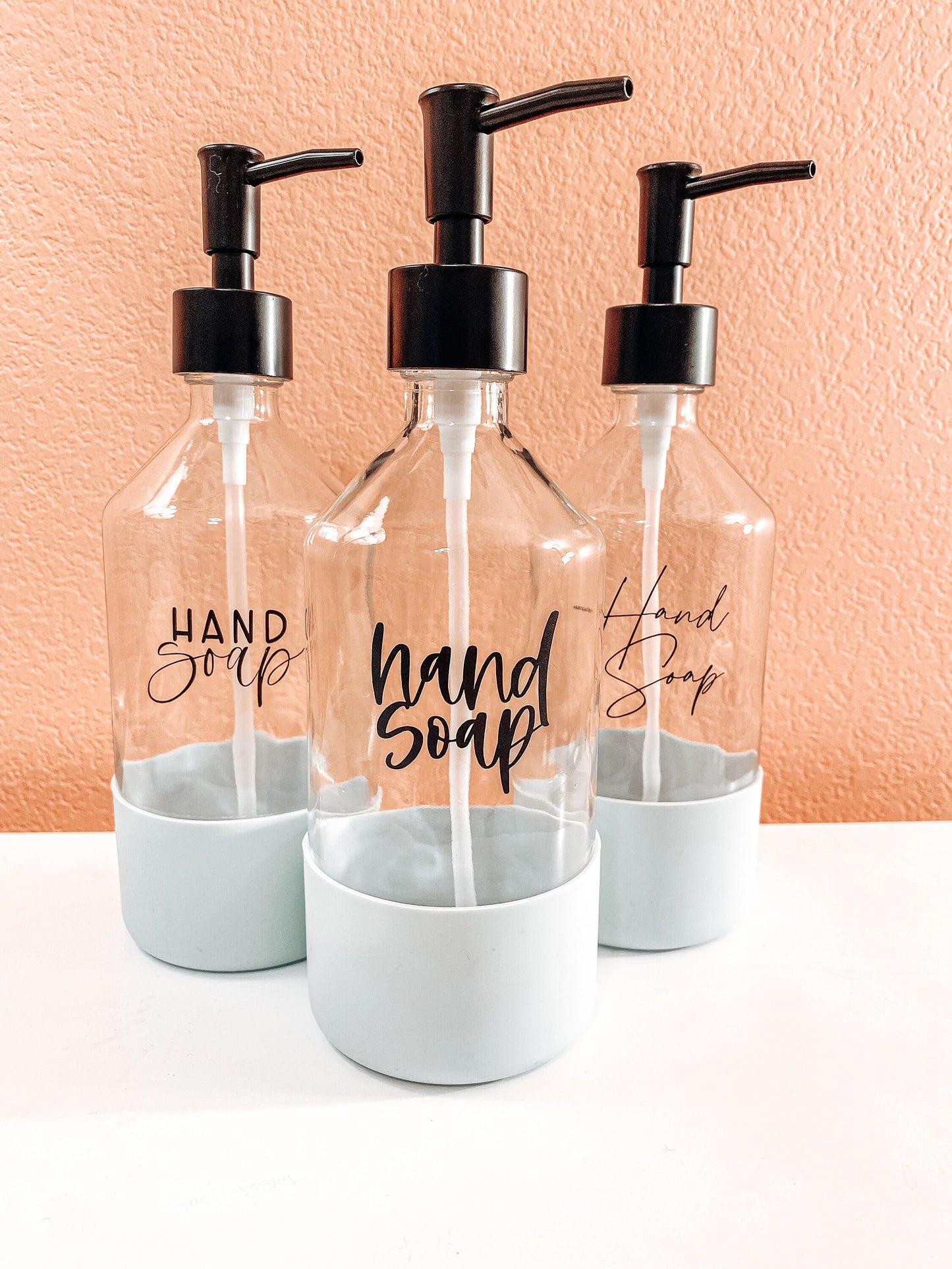 Hand Soap Bottles & Decal