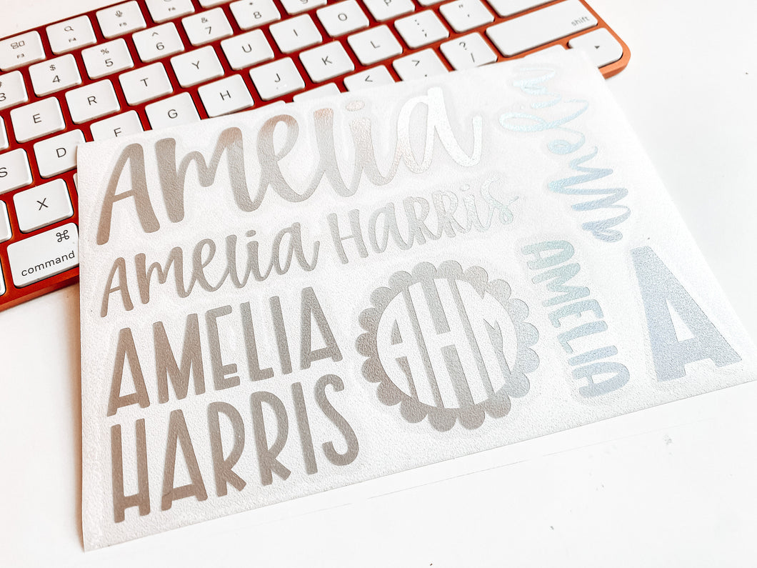 Back to School Decal Set