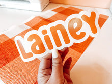 Load image into Gallery viewer, Lainey Font Custom Name Decal
