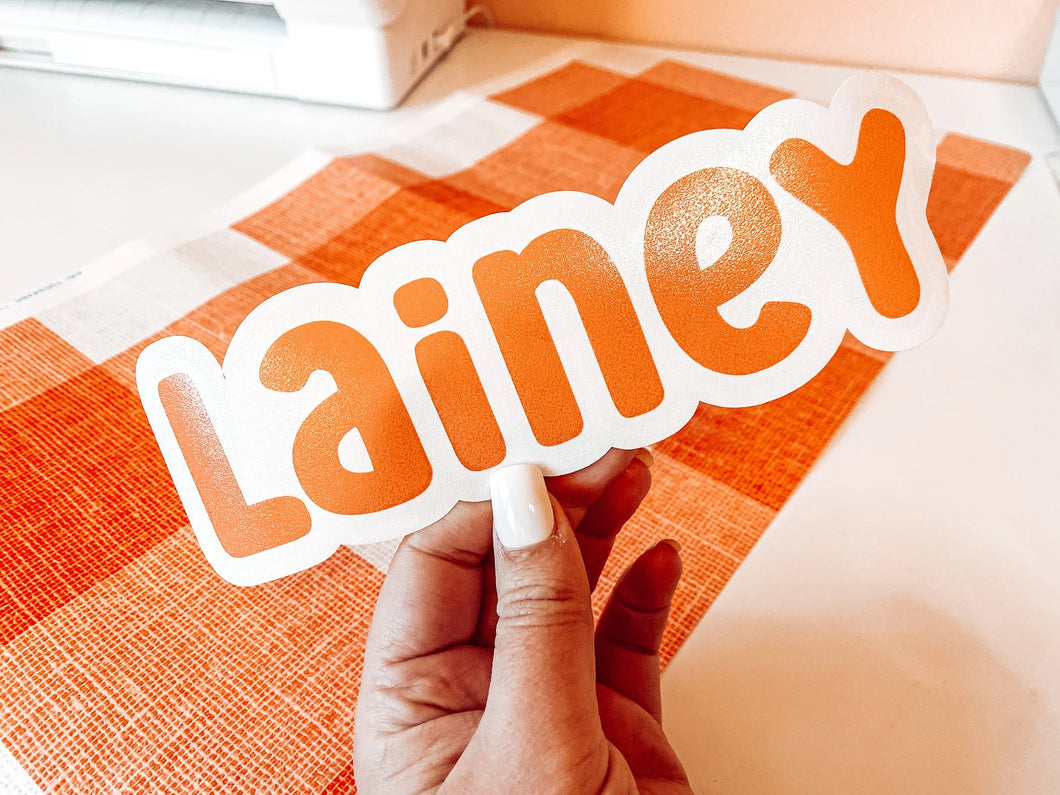 Lainey Font Custom Name Decal