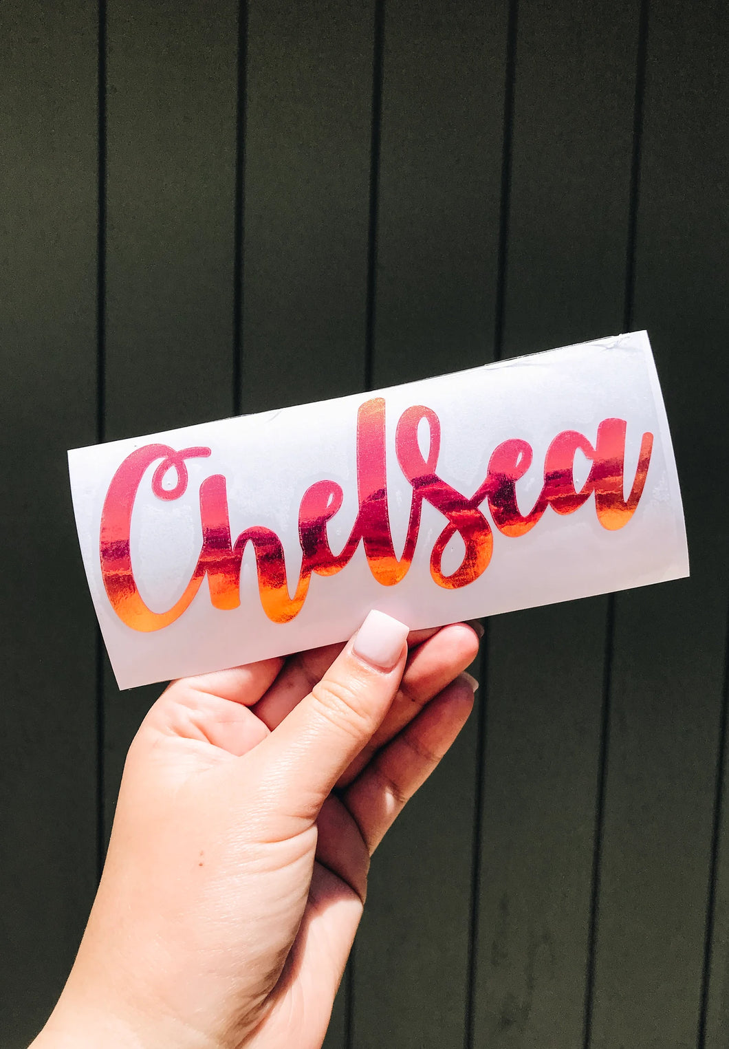 October Font Custom Name Decal