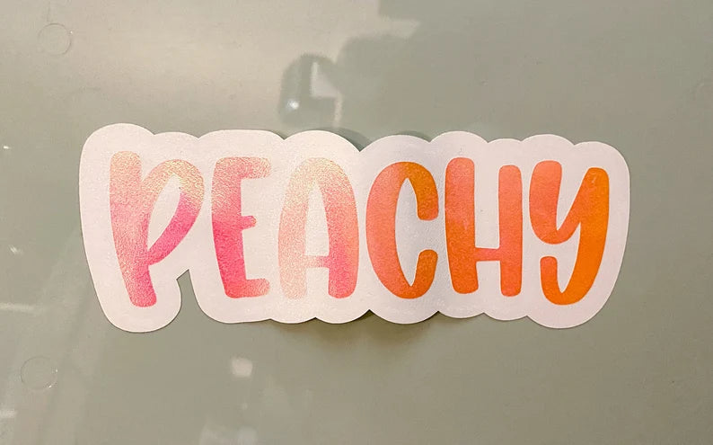 Peachy Font Custom Name Decal