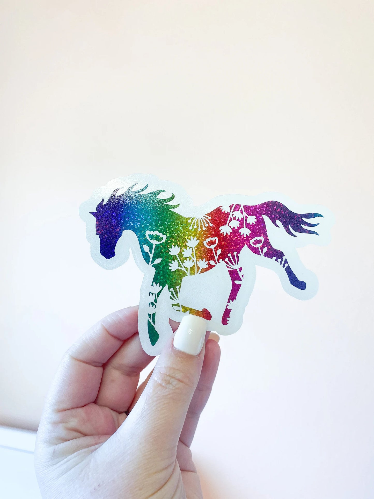 Floral Horse Decal