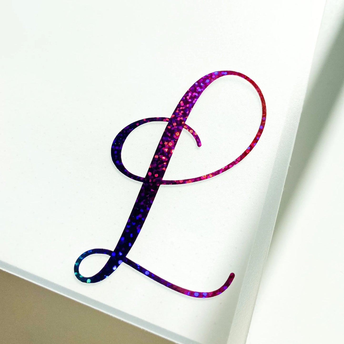 Curly Letter Initial Decal